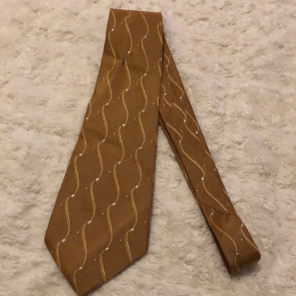 Donna Karan silk blend hand made designer tie business formal date meeting - Picture 3 of 11
